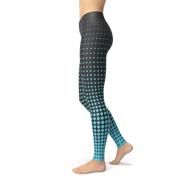 Leslie Blue Dots - Luxy Leggings
