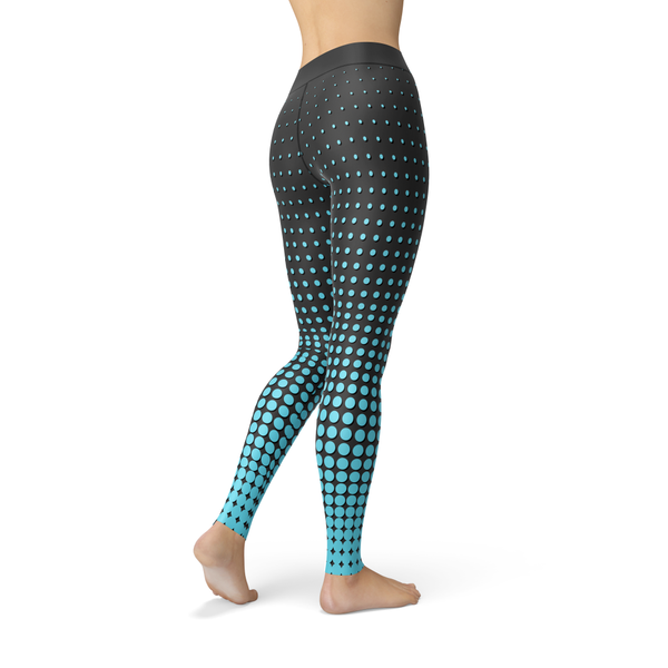 Leslie Blue Dots - Luxy Leggings