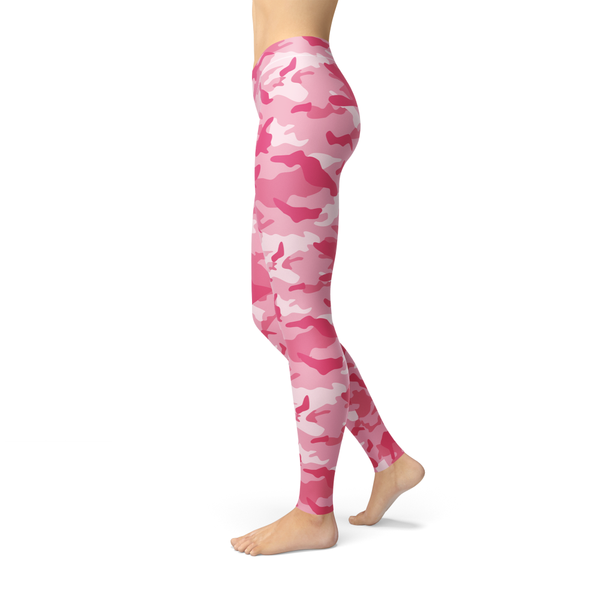 Leslie Pink Camo - Luxy Leggings