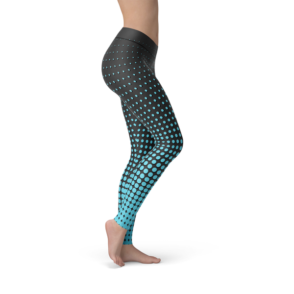 Leslie Blue Dots - Luxy Leggings