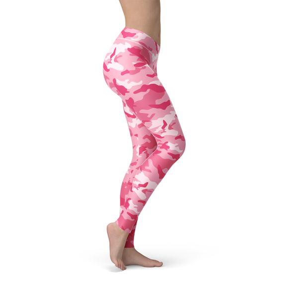 Leslie Pink Camo - Luxy Leggings